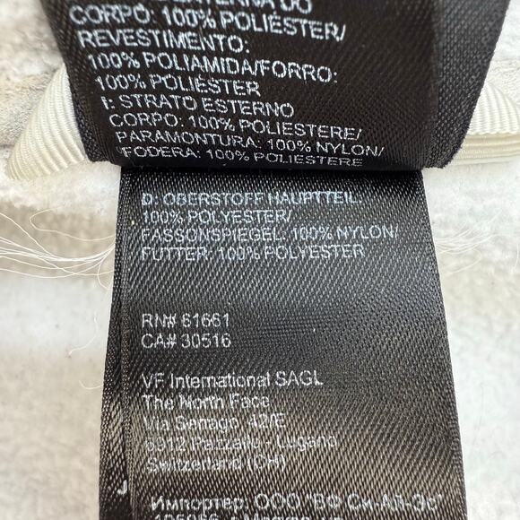 The North Face Fleece Jacket Women's Size S/P White Grey Casual Outerwear Preppy - Picture 10 of 14